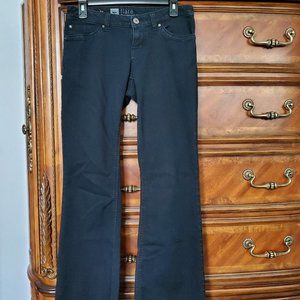 Mossimo Premium Denim Flare Wide Leg Jeans Black Sz 6